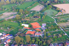 Tennis courts of TV Maximiliansau in the district Maximiliansau in Wörth am Rhein in the state Rhineland-Palatinate, Germany