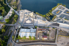 Lauterbourg in the state Bas-Rhin, France from the drone perspective