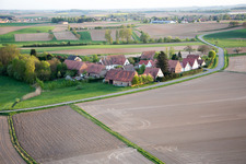 Aerial photograpy of Frohnackerhof in Schleithal in the state Bas-Rhin, France