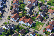 Drachenfelsstr in Hagenbach in the state Rhineland-Palatinate, Germany from above