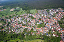 Aerial photograpy of Village view in Berg in the state Rhineland-Palatinate, Germany