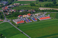 Mühläcker market center in the district Neulauterburg in Berg in the state Rhineland-Palatinate, Germany