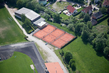 Sports fields in Lauterbourg in the state Bas-Rhin, France