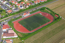 Sports field of TuS 1883 Wachenheim eV in Wachenheim an der Weinstraße in the state Rhineland-Palatinate, Germany