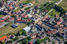 Aerial photograpy of Herxheim am Berg in the state Rhineland-Palatinate, Germany