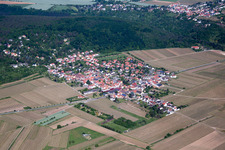 Village view from the south in Bobenheim am Berg in the state Rhineland-Palatinate, Germany