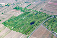 Drone image of Golf course in Dackenheim in the state Rhineland-Palatinate, Germany