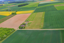 UL airfield Schraudenbach at the Arnstein wind farm in the district Schraudenbach in Werneck in the state Bavaria, Germany