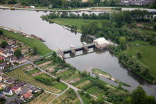 Power plant Volkach in the Main in Volkach in the state Bavaria, Germany