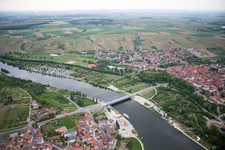 Main Bridge between Astheim and Volkach in Volkach in the state Bavaria, Germany