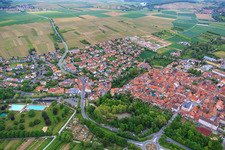 Gaibacher Street in Volkach in the state Bavaria, Germany