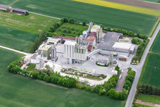 Mixed concrete and building materials factory in Sulzheim in the state Bavaria, Germany