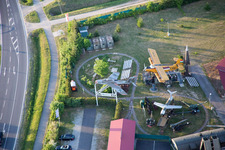Military Museum in the district Stammheim in Kolitzheim in the state Bavaria, Germany from the plane