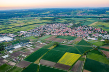 Aerial view of From the southwest in Gochsheim in the state Bavaria, Germany