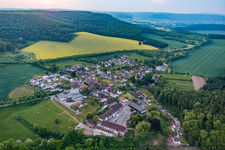 Town View of the streets and houses of the residential areas in the district Blankenau in Beverungen in the state North Rhine-Westphalia