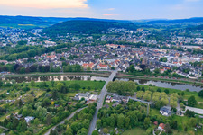 Weser Bridge in Höxter in the state North Rhine-Westphalia, Germany