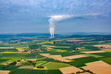 Nuclear power plant Grohnde from the east in the district Grohnde in Emmerthal in the state Lower Saxony, Germany