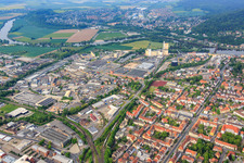 Ohsener Straße industrial area with Stephan Machinery GmbH, Schaeffler Ultra Precision Drives GmbH and Ammann in Hameln in the state Lower Saxony, Germany