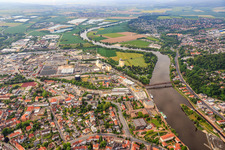 Münsterwall and Mühlenstr in Hameln in the state Lower Saxony, Germany