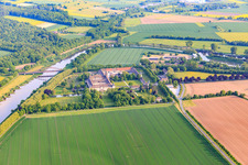 UNESCO World Heritage Site Corvey Castle on the Weser in Höxter in the state North Rhine-Westphalia, Germany