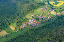 Town View of the streets and houses of the residential areas in the district Amelith in Bodenfelde in the state Lower Saxony