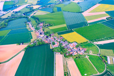 Village view from the west in the district Ahlbershausen in Uslar in the state Lower Saxony, Germany