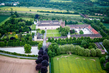 Complex of buildings of the monastery Schloss/Kloster Corvey (UNESCO Weltkulturerbe) in Hoexter in the state North Rhine-Westphalia, Germany
