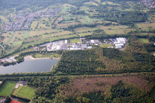 Aerial photograpy of District Bruchhausen in Ettlingen in the state Baden-Wuerttemberg, Germany