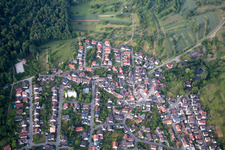 Aerial view of District Sulzbach in Malsch in the state Baden-Wuerttemberg, Germany
