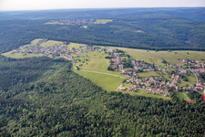 Aerial view of District Rotensol in Bad Herrenalb in the state Baden-Wuerttemberg, Germany