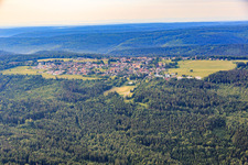 View of the Northern Black Forest from the north in Dobel in the state Baden-Wuerttemberg, Germany
