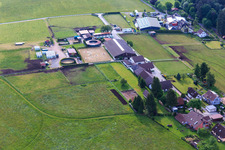 Bird's eye view of Stud farm Dobel in Dobel in the state Baden-Wuerttemberg, Germany