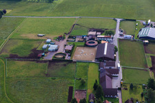 Stud farm Dobel in Dobel in the state Baden-Wuerttemberg, Germany viewn from the air