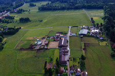 Drone image of Stud farm Dobel in Dobel in the state Baden-Wuerttemberg, Germany