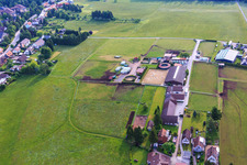 Stud farm Dobel in Dobel in the state Baden-Wuerttemberg, Germany from the drone perspective