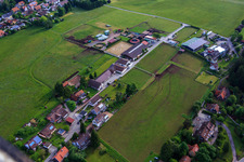 Stud farm Dobel in Dobel in the state Baden-Wuerttemberg, Germany from a drone