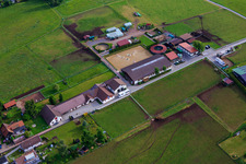 Stud farm Dobel in Dobel in the state Baden-Wuerttemberg, Germany from above