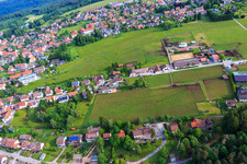 Stud farm Dobel in Dobel in the state Baden-Wuerttemberg, Germany out of the air
