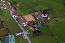 Drone image of Stud farm Dobel in Dobel in the state Baden-Wuerttemberg, Germany