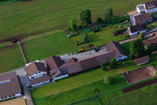 Stud farm Dobel in Dobel in the state Baden-Wuerttemberg, Germany from above