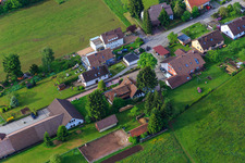 Aerial photograpy of Schwabhausenstr in Dobel in the state Baden-Wuerttemberg, Germany