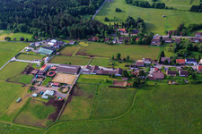 Stud farm Dobel in Dobel in the state Baden-Wuerttemberg, Germany out of the air