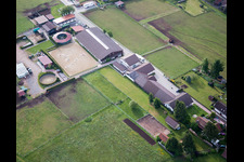 Aerial view of Gestuet Dobel in Dobel in the state Baden-Wurttemberg