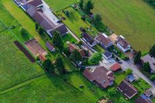 Stud farm Dobel in Dobel in the state Baden-Wuerttemberg, Germany from the drone perspective