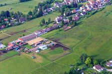Stud farm Dobel in Dobel in the state Baden-Wuerttemberg, Germany from above