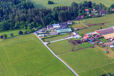 Aerial photograpy of EC Leisure and Training Center Dobel in Dobel in the state Baden-Wuerttemberg, Germany