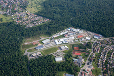 Daimlerstr industrial area in Neuenbürg in the state Baden-Wuerttemberg, Germany