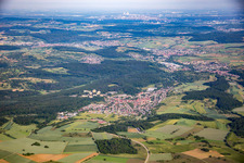 Aerial view of Eisingen in the state Baden-Wuerttemberg, Germany
