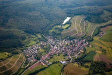 Aerial photograpy of District Häfnerhaslach in Sachsenheim in the state Baden-Wuerttemberg, Germany