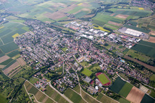 Town View of the streets and houses of the residential areas in Gueglingen in the state Baden-Wurttemberg, Germany